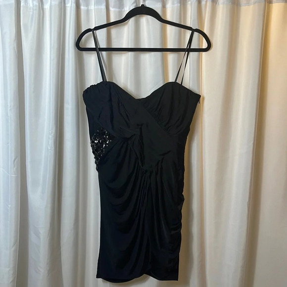 Laundry by Shelli Segal Formal Mini Dress Rhinestones Size 8 Strapless NWT - Picture 1 of 9